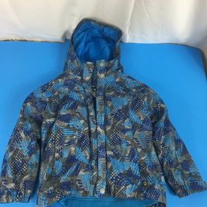 REI Boys 4-5 Blue Shell  Fleece Lining removal